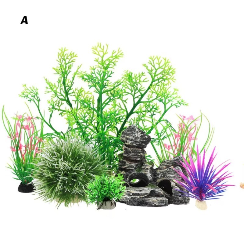 Planted Aquarium With Rocks - 10 adet Sıcak Satış Yeni Gelen