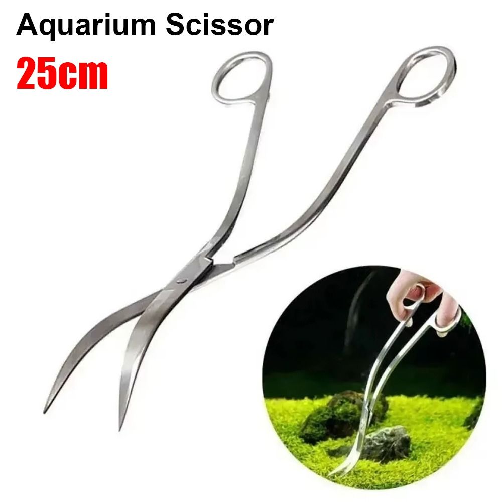 Aquarium Plant Grass - 1 adet Paslanmaz Çelik Akvaryum Makas