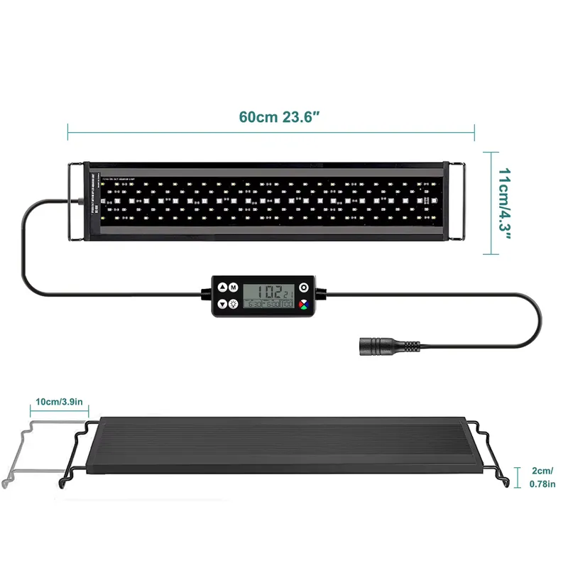 Planted Aquarium Hours - Yeni 60cm Tam Spektrumlu LED Akvaryum
