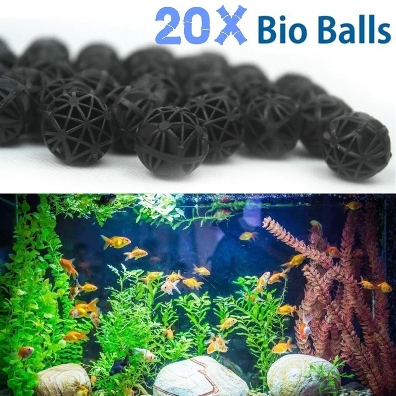 Aquarium Planted Tank Fertilizer - 20 adet 16mm Akvaryum Biyo Topları