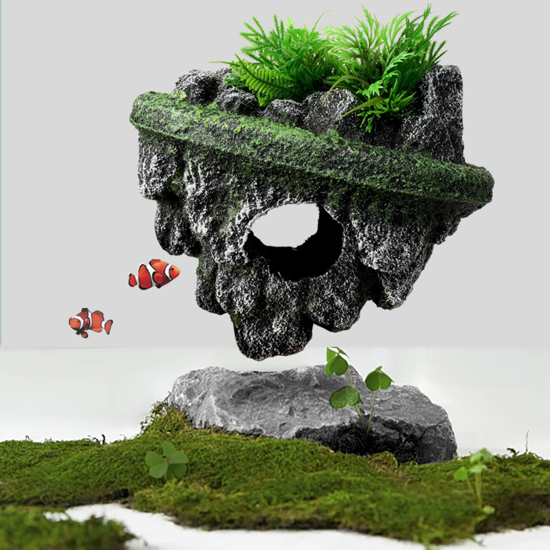 Asma Ada Balık Tankı Dekoratif - Planted Aquarium With Rocks incelemesi ve fiyatı