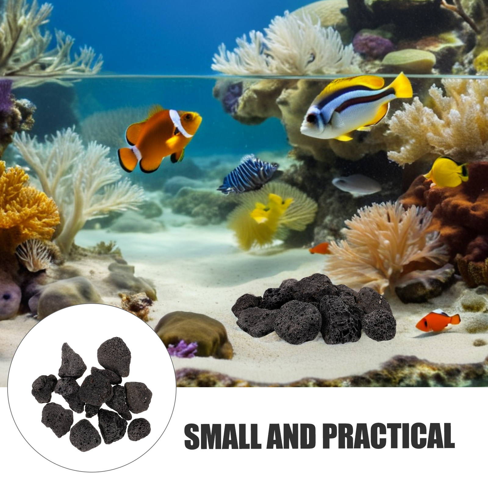 1 Paket Volkanik Taş Dekorasyo - Planted Aquarium With Rocks incelemesi ve fiyatı