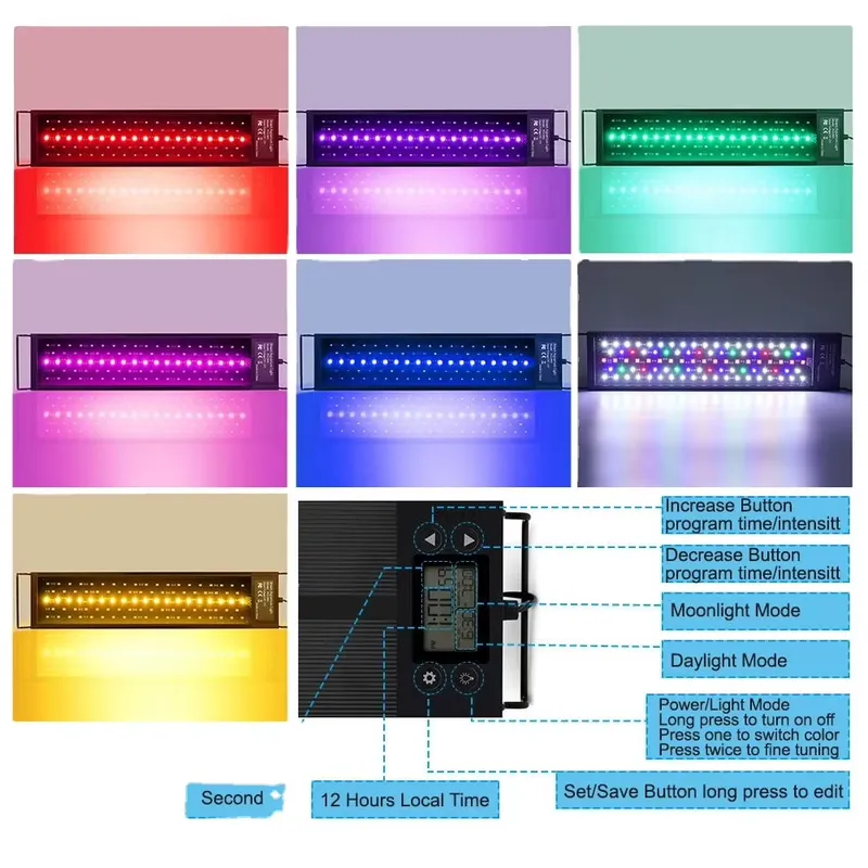 LED Akvaryum Lambası 45cm 24W, - Planted Aquarium Hours incelemesi ve fiyatı