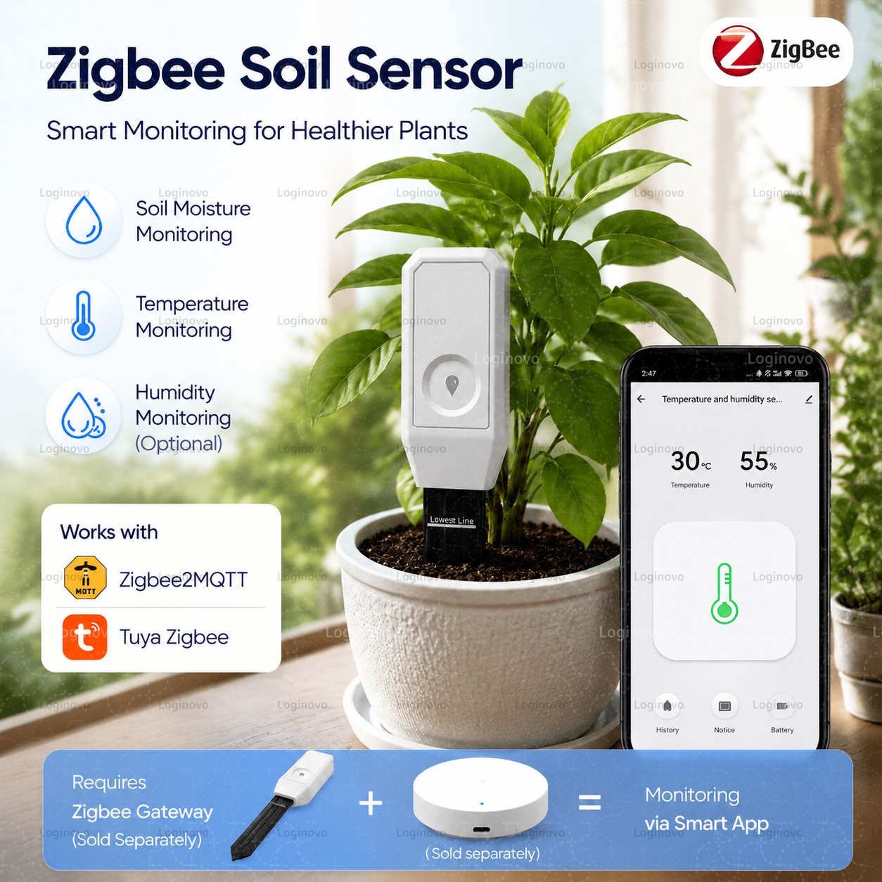 Tuya Zigbee Toprak Nem Test Ci - Tissue Culture Plant incelemesi ve fiyatı